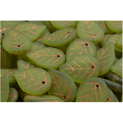 Korálky lístek č.1470 (18x13mm)