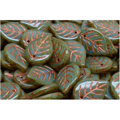 Korálky lístek č.1473 (18x13mm)