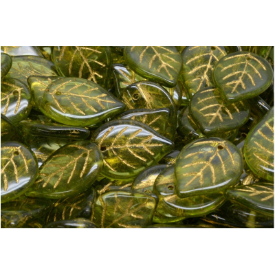 Korálky lístek č.1475 (18x13mm)