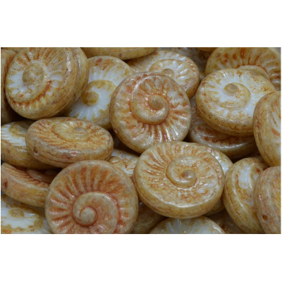 Korálky Fossil Shell č. 3816 (18x18mm)