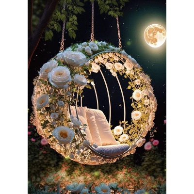 Diamantové malování - Snová houpačka č. 1086