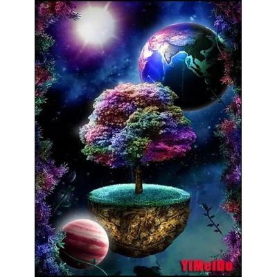 Diamantové malování - Fantasy vesmír č. 1093