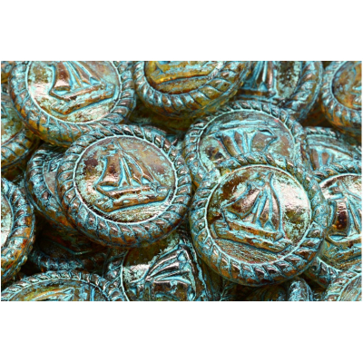 Korálky Plachetnice č.4093 (20x20mm)