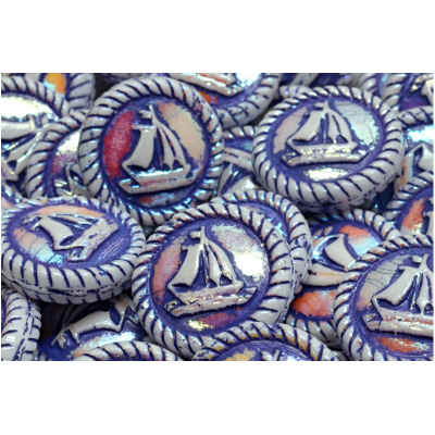 Korálky Plachetnice č.4101 (20x20mm)