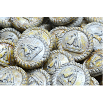 Korálky Plachetnice č.4114 (20x20mm)