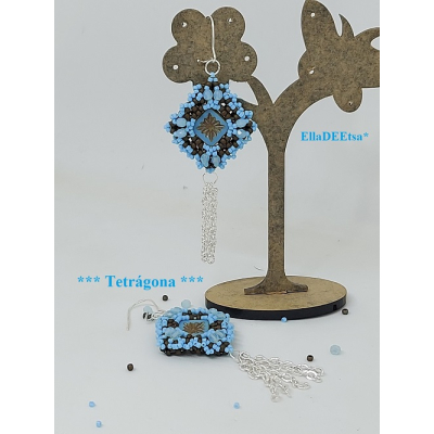 Náušnice Tetrágona č.1790 - stavebnice