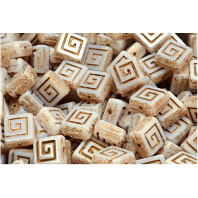 Ploškovaný keltský čtvereček 9x9 mm č. 6