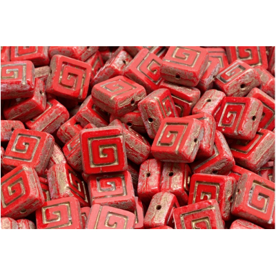 Ploškovaný keltský čtvereček 9x9 mm č. 10