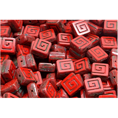 Ploškovaný keltský čtvereček 9x9 mm č. 12