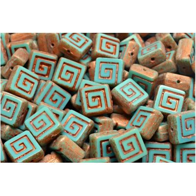 Ploškovaný keltský čtvereček 9x9 mm č. 13