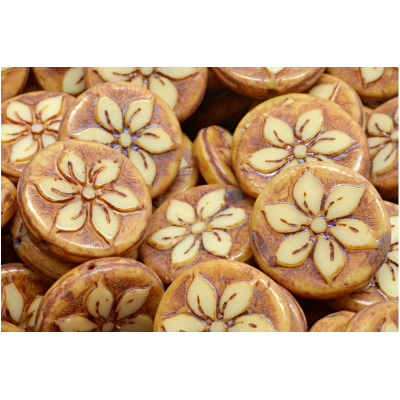 Ploškovaná kytička 18x18 mm č. 14