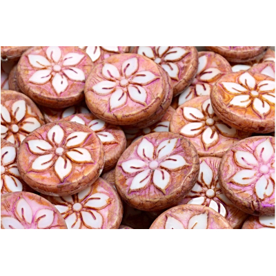 Ploškovaná kytička 18x18 mm č. 21