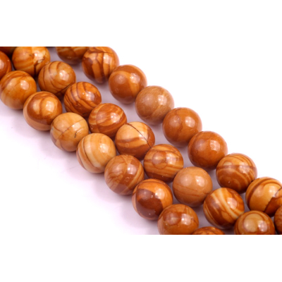 Zkamenělé dřevěné korálky č.182 (8mm)