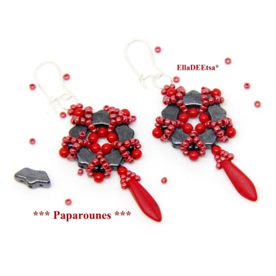 Náušnice Paparounes č.1717 - stavebnice