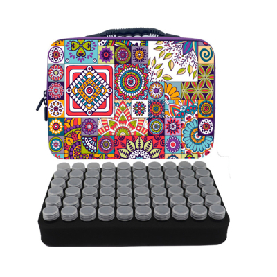 Kufřík na korálky (60 dóz větší) mandala