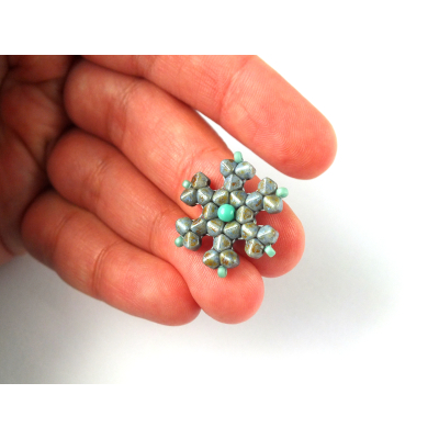 Náušnice Sněhová vločka č.1623 - stavebnice