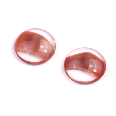 Skleněný kabošon č. 1398 - 18 mm