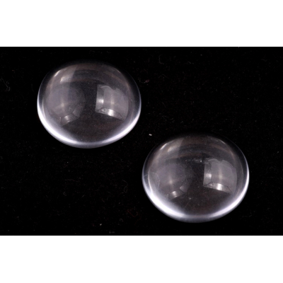 Skleněný kabošon průhledný č. 1387 - 18 mm