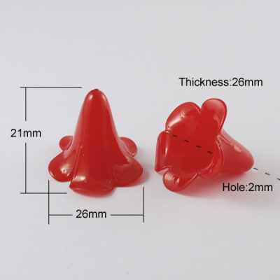 Plastové korálky 69 (21x26 mm)