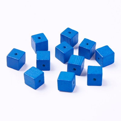 Dřevěné korálky kostka č.3 (15x15mm)