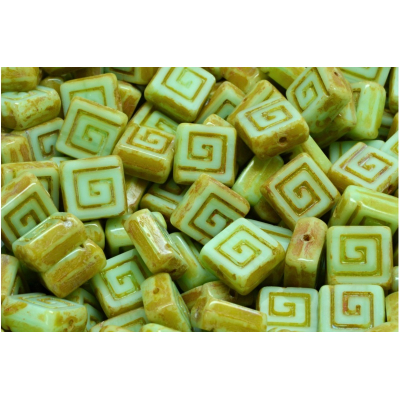 Ploškovaný keltský čtvereček 9x9 mm č. 32