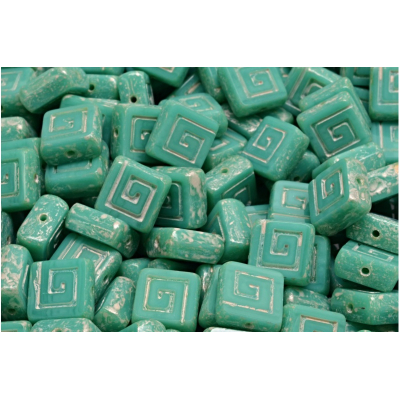 Ploškovaný keltský čtvereček 9x9 mm č. 33