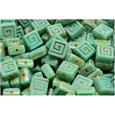 Ploškovaný keltský čtvereček 9x9 mm č. 34