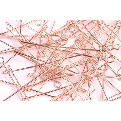 Ketlovací jehla 50mm rose gold