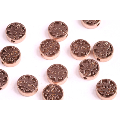 Korálek ocel rose gold č.64