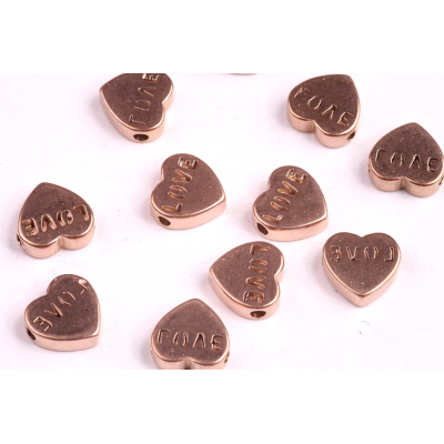 Korálek ocel rose gold č.65