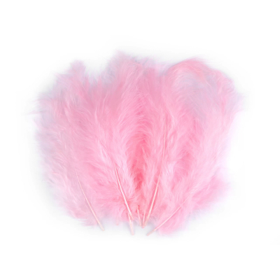 Pštrosí peří růžová světlá č.7