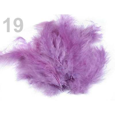 Pštrosí peří fialová světlá č.11