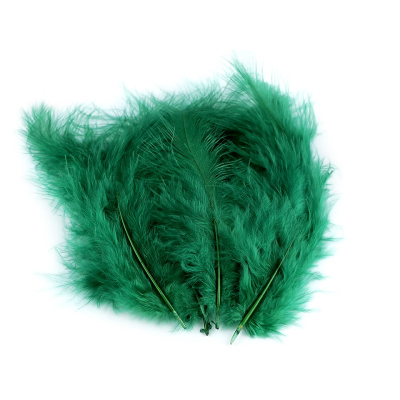 Pštrosí peří zelená č.20
