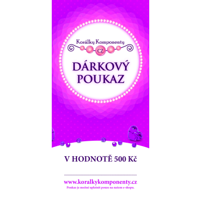 Dárková poukázka 250 kč - Eshop