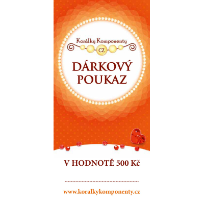Dárková poukázka 500 kč - Prodejny