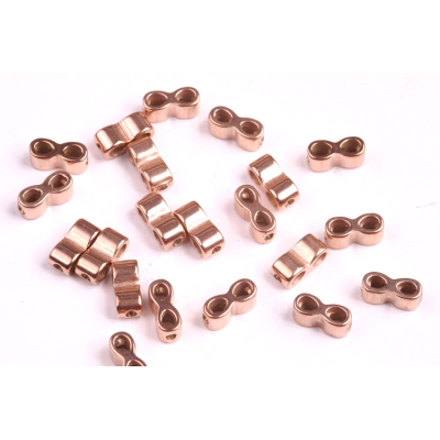 Korálek ocel rose gold č.55