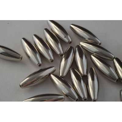 Plastové korálky 127 (19x6 mm)