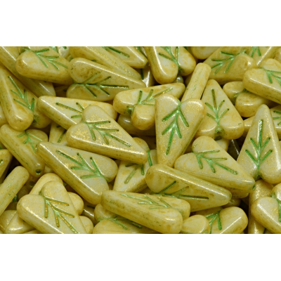 Lístek ve tvaru srdce č.3499 (16x11mm)