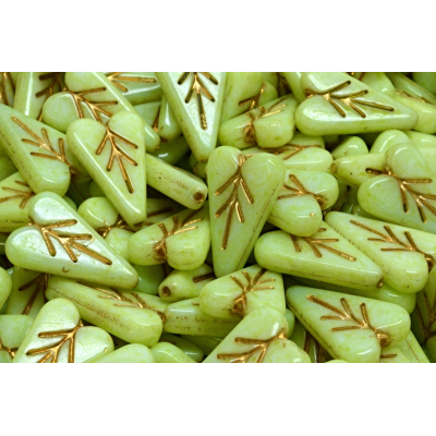 Lístek ve tvaru srdce č.3497 (16x11mm)