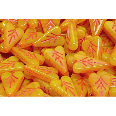 Lístek ve tvaru srdce č.3492 (16x11mm)