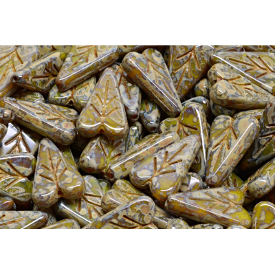 Lístek ve tvaru srdce č.3491 (16x11mm)