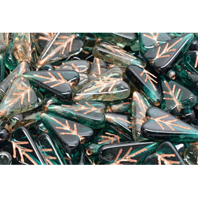 Lístek ve tvaru srdce č.3490 (16x11mm)