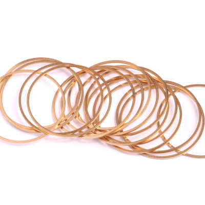 Ocelový kroužek pro další tvoření 50 mm ZLATÝ