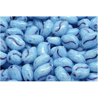 Oboustranná vlnitá zrnka 11x8 mm č. 6