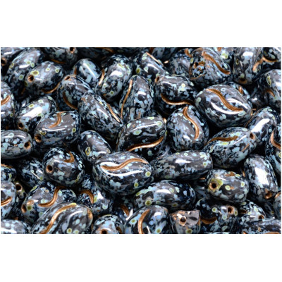 Oboustranná vlnitá zrnka 11x8 mm č. 15