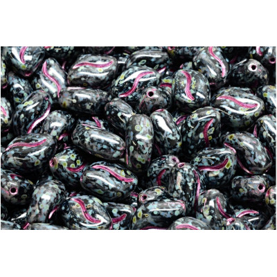 Oboustranná vlnitá zrnka 11x8 mm č. 16