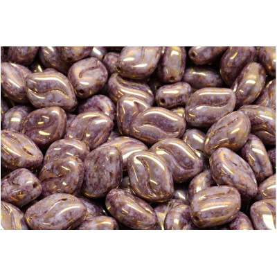 Oboustranná vlnitá zrnka 11x8 mm č. 18