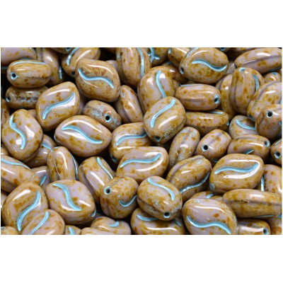 Oboustranná vlnitá zrnka 11x8 mm č. 24