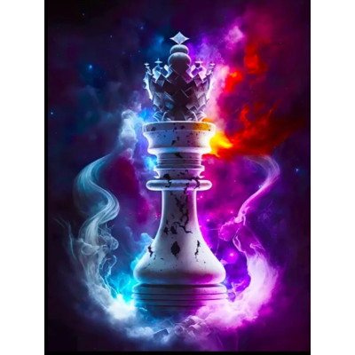 Diamantové malování - Šachový král č. 1098 - 65x85cm