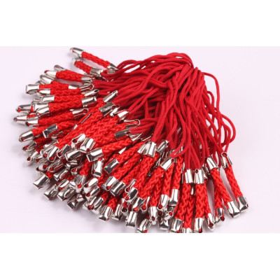 Šňůrka na mobil pletená červená č. 56